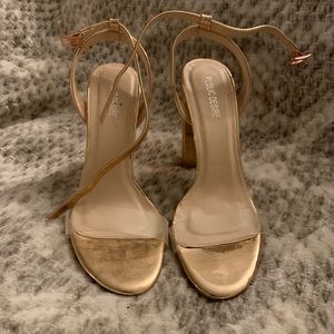 Public Desire Natasa Rose Gold heels